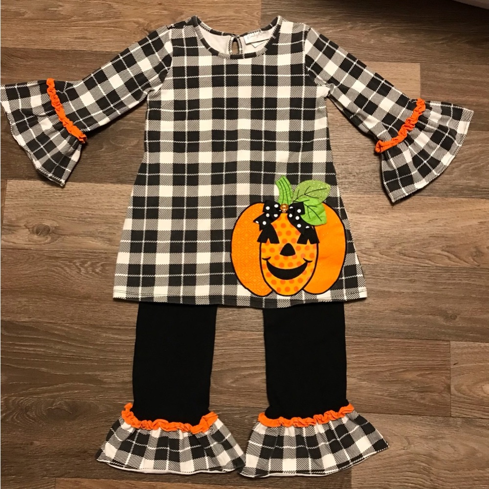 Emily Rose girls size 8 Halloween tunic and pant sets
